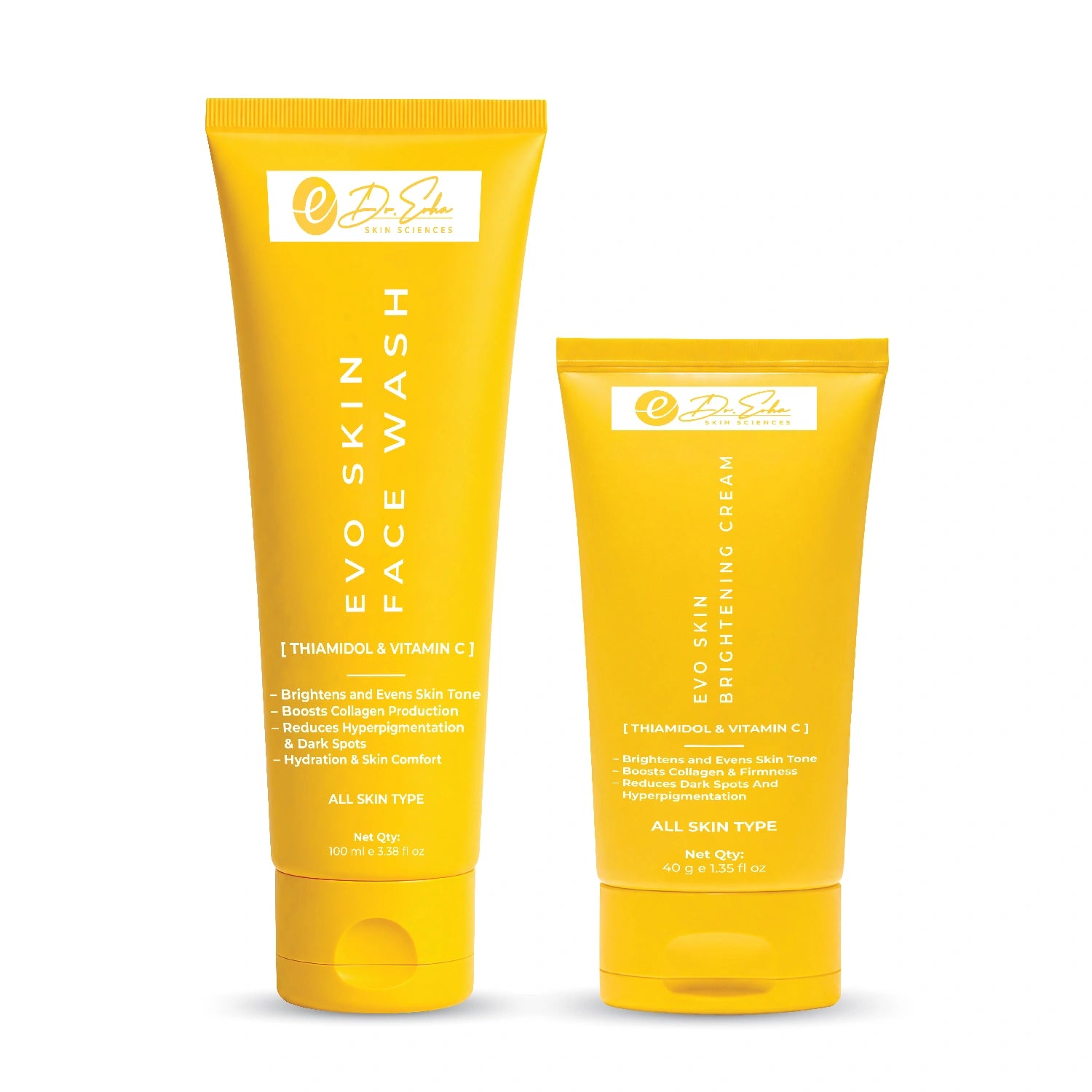 EVO Skin Radiance Duo – Face Wash & Brightening Cream