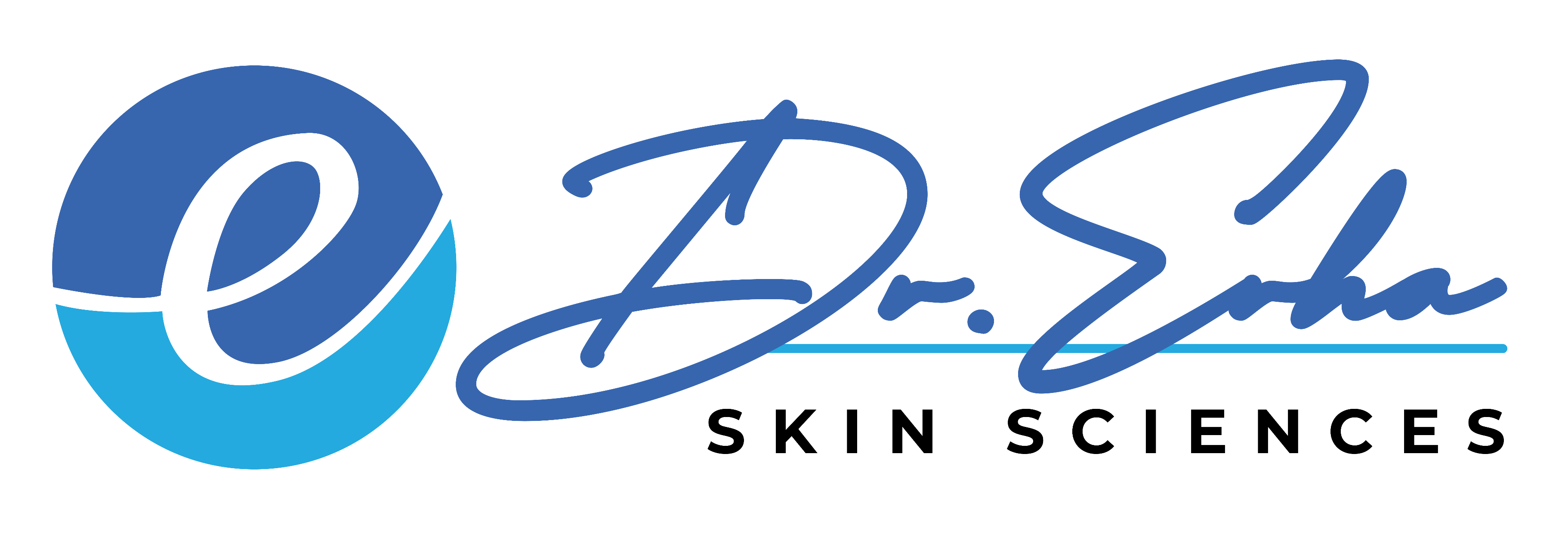 Dr. Esha Skin Sciences logo on a white background