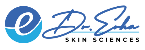 Dr. Esha Skin Sciences logo on a white background