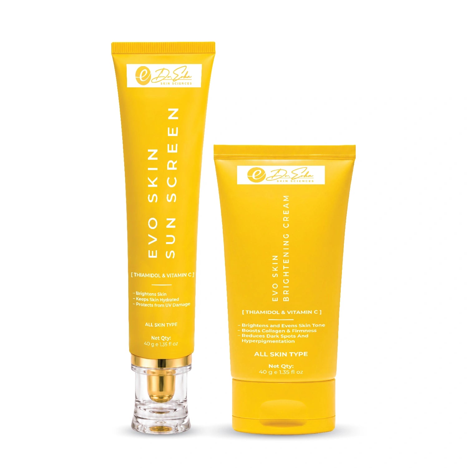 EVO Skin Brighten & Protect Duo – Cream + Sunscreen