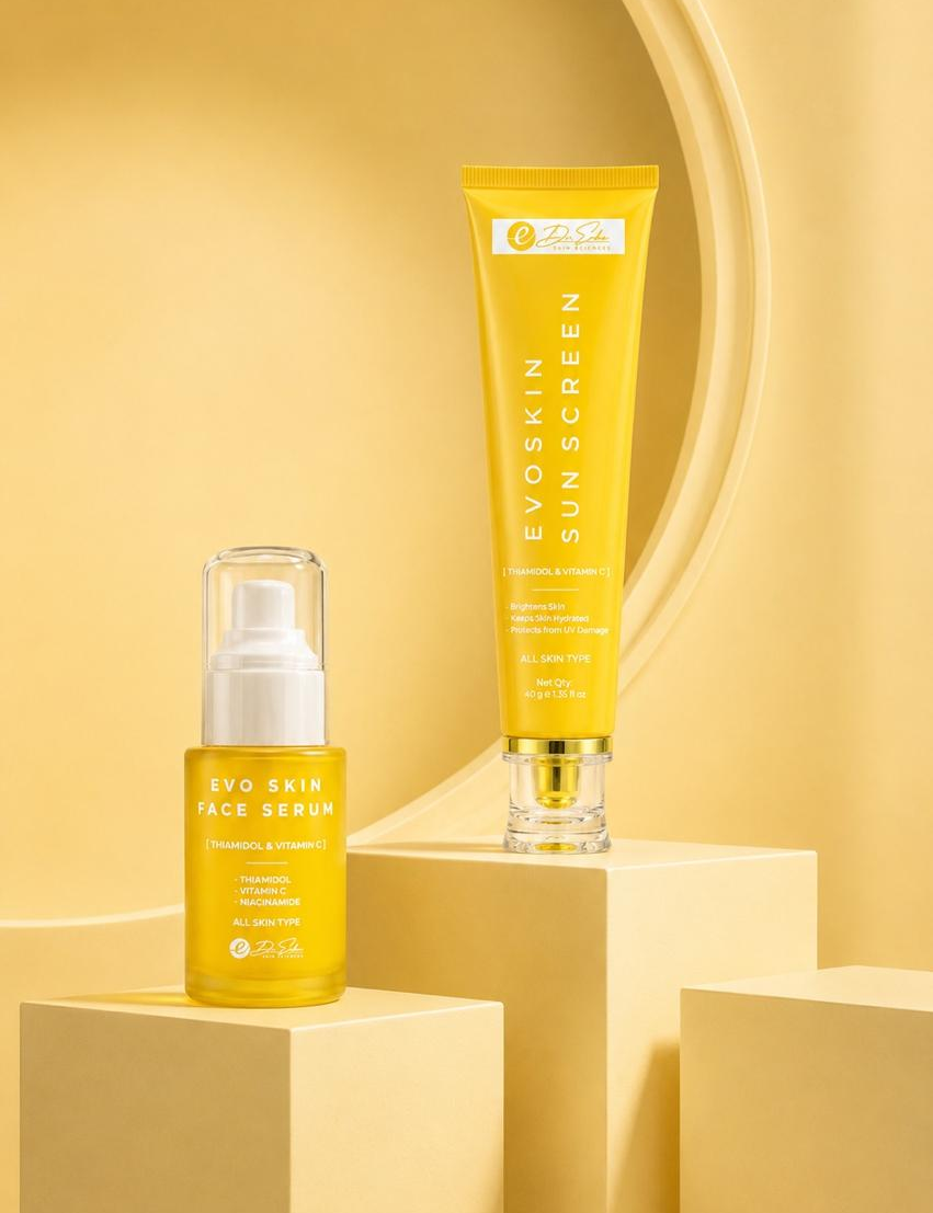 EVO Skin Glow Defense Duo – Face Serum + Sunscreen